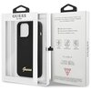 Etui GUESS Silicone Script Gold Logo MagSafe do Apple iPhone 13 Pro Max Czarny Marka telefonu Apple