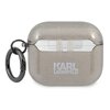 Etui na słuchawki KARL LAGERFELD Glitter Karl's Head do Apple AirPods 3 Czarny Kompatybilność Apple AirPods 3 gen