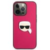 Etui KARL LAGERFELD Leather Ikonik Karl Head Metal do Apple iPhone 13 Pro Różowy Model telefonu iPhone 13 Pro