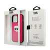 Etui KARL LAGERFELD Leather Ikonik Karl Head Metal do Apple iPhone 13 Pro Różowy Marka telefonu Apple