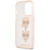 Etui KARL LAGERFELD HardCase Glitter Karl's & Choupette do Apple iPhone 13 Pro Max Złoty Gwarancja 24 miesiące