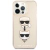 Etui KARL LAGERFELD HardCase Glitter Karl's & Choupette do Apple iPhone 13 Pro Max Złoty Seria telefonu iPhone