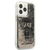Etui KARL LAGERFELD Liquid Glitter Gatsby na Apple iPhone 13 Pro Max Czarny Dominujący kolor Czarny