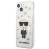 Etui KARL LAGERFELD Flower Ikonik Karl do Apple iPhone 13 mini Przezroczysty Seria telefonu iPhone