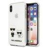 Etui KARL LAGERFELD Karl & Choupette do Apple iPhone X/Xs Przezroczysty