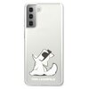 Etui KARL LAGERFELD Choupette Fun do Samsung Galaxy S21+ Przezroczysty Model telefonu Galaxy S21+