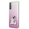 Etui KARL LAGERFELD Choupette Fun do Samsung Galaxy S21+ Różowy Seria telefonu Galaxy S