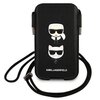 Etui KARL LAGERFELD Saffiano Karl & Choupette Head do Apple iPhone Czarny