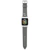 Pasek KARL LAGERFELD Ikonik Saffiano Karl's Head do Apple Watch 38/40/41mm Srebrny
