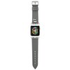 Pasek KARL LAGERFELD Ikonik Saffiano Karl's Head do Apple Watch 42/44/45mm Srebrny