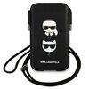 Etui KARL LAGERFELD Saffiano Karl & Choupette Head do Apple iPhone Czarny