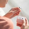 Etui na słuchawki UNIQ Lino do Apple AirPods 3 gen Lawendowy Rodzaj zamknięcia Wieczko