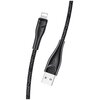 Kabel pleciony USB - Lightning USAMS U41 2 m Czarny
