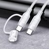 Kabel USB-C - USB-C/Lightning USAMS U31 SJ403USB02 60W 1.2 m Biały Rodzaj Kabel