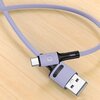 Kabel USB - USB-C USAMS U52 SJ436USB04 10W 1 m Fioletowy Rodzaj Kabel