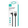 Opakowanie kabla USB-C marki USAMS z napisem "Type-C Rotatable Charging Cable" oraz grafiką przedstawiającą kabel z obrotowym złączem. Na opakowaniu widoczne są również informacje: "rotatable joint", "Aluminum alloy joint", "2A fast charge", "1 m length",