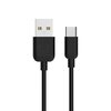 Kabel USB - USB-C USAMS U-Turn 10W 1 m Czarny