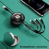 Kabel USB-A - USB-C/Lightning/Micro USB USAMS U69 3w1 15W 1.2 m Zielony Typ USB-A - USB-C/Lightning/Micro USB
