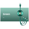 Kabel USB-A - USB-C/Lightning/Micro USB USAMS U69 3w1 15W 1.2 m Zielony Złącze 1 USB-A