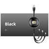 Kabel USB-A - USB-C/Lightning/Micro USB USAMS U69 3w1 15W 1 m Czarny Długość [m] 1