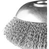 Szczotka druciana GRAPHITE 55H102 150mm Materiał Drut stalowy