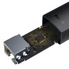 Adapter USB - RJ45 BASEUS WKQX000101 0.225 m Czarny Długość [m] 0.225