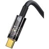 Kabel USB - USB-C BASEUS Explorer 100W 1 m Czarny Gwarancja 12 miesięcy