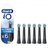 Oryginalna końcówka szczoteczki ORAL-B IO Ultimate Clean EB6 Czarny (6 szt.) (Skuteczne czyszczenie)