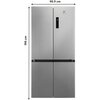 Lodówka ELECTROLUX ELT9VE52U0 Side by Side No frost 190cm Srebrna Licowane drzwi Nie