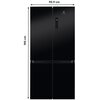 Lodówka ELECTROLUX ELT9VE52M0 Side by Side No frost 190cm Czarna Licowane drzwi Nie