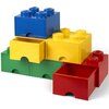 Pojemnik na LEGO z szufladkami Brick 8 Czerwony 40061730 Liczba elementów [szt] 3