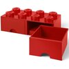 Pojemnik na LEGO z szufladkami Brick 8 Czerwony 40061730 Płeć Chłopiec