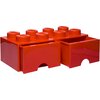 Pojemnik na LEGO z szufladkami Brick 8 Czerwony 40061730 Motyw Brick 8
