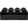 Pojemnik na LEGO z szufladkami Brick 8 Czarny 40061733 Wymiary [cm] 50 x 18 x 25