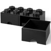 Pojemnik na LEGO z szufladkami Brick 8 Czarny 40061733 Płeć Chłopiec