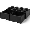 Pojemnik na LEGO z szufladkami Brick 8 Czarny 40061733 Płeć Dziewczynka