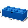 Pojemnik na LEGO z szufladką Brick 8 Niebieski 40211731 Seria Lego Classic