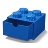 Pojemnik na LEGO z szufladką Brick 4 Niebieski 40201731 Wymiary [cm] 15.8 x 11.3 x 15.8