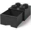 Pojemnik na LEGO z szufladką Brick 4 Czarny 40201733 Motyw Brick 4