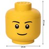 Pojemnik na LEGO duża głowa Chłopiec Żółty 40321724 Seria Lego Classic