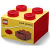 Pojemnik na LEGO z szufladką Brick 4 Czerwony 40201730 Motyw Brick 4