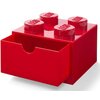 Pojemnik na LEGO z szufladką Brick 4 Czerwony 40201730 Wymiary [cm] 15.8 x 11.3 x 15.8