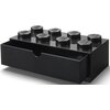 Pojemnik na LEGO z szufladką Brick 8 Czarny 40211733 Motyw Brick 8