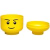 Pojemnik na LEGO mini głowa Chłopiec Żółty 40331724 Wymiary [cm] 10.5 x 10.5 x 12