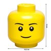 Pojemnik na LEGO mini głowa Chłopiec Żółty 40331724 Seria Lego Classic