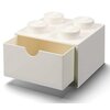 Pojemnik na LEGO z szufladką Brick 4 Biały 40201735 Wymiary [cm] 15.8 x 11.3 x 15.8
