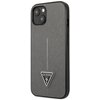 Etui GUESS Saffiano Triangle Logo do Apple iPhone 13 Mini Srebrny Seria telefonu iPhone