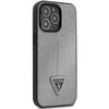 Etui GUESS Saffiano Triangle Logo do Apple iPhone 13 Pro Srebrny Model telefonu iPhone 13 Pro