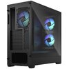 Obudowa FRACTAL DESIGN Pop Air RGB TG Clear Tint Czarny Złącza USB 3.0 x 2, Wejście mikrofonowe x 1, Wyjście słuchawkowe/głośnikowe x 1