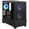 Obudowa FRACTAL DESIGN Pop Mini Air RGB TG Clear Tint Czarny Złącza USB 3.0 x 2, Wejście mikrofonowe x 1, Wyjście słuchawkowe/głośnikowe x 1